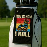 This Is How I Roll Rollerblades Skater Inline Skating Golf Towel