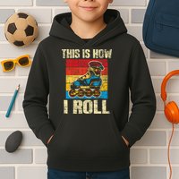 This Is How I Roll Rollerblades Skater Inline Skating Kids Hoodie