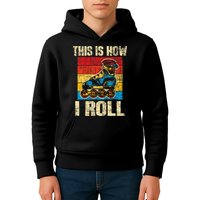 This Is How I Roll Rollerblades Skater Inline Skating Kids Hoodie