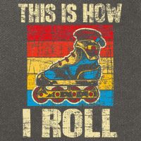 This Is How I Roll Rollerblades Skater Inline Skating Cotton Canvas Backpack