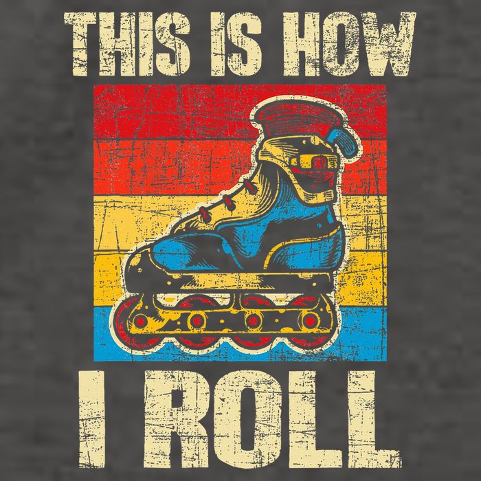 This Is How I Roll Rollerblades Skater Inline Skating Vector Backpack