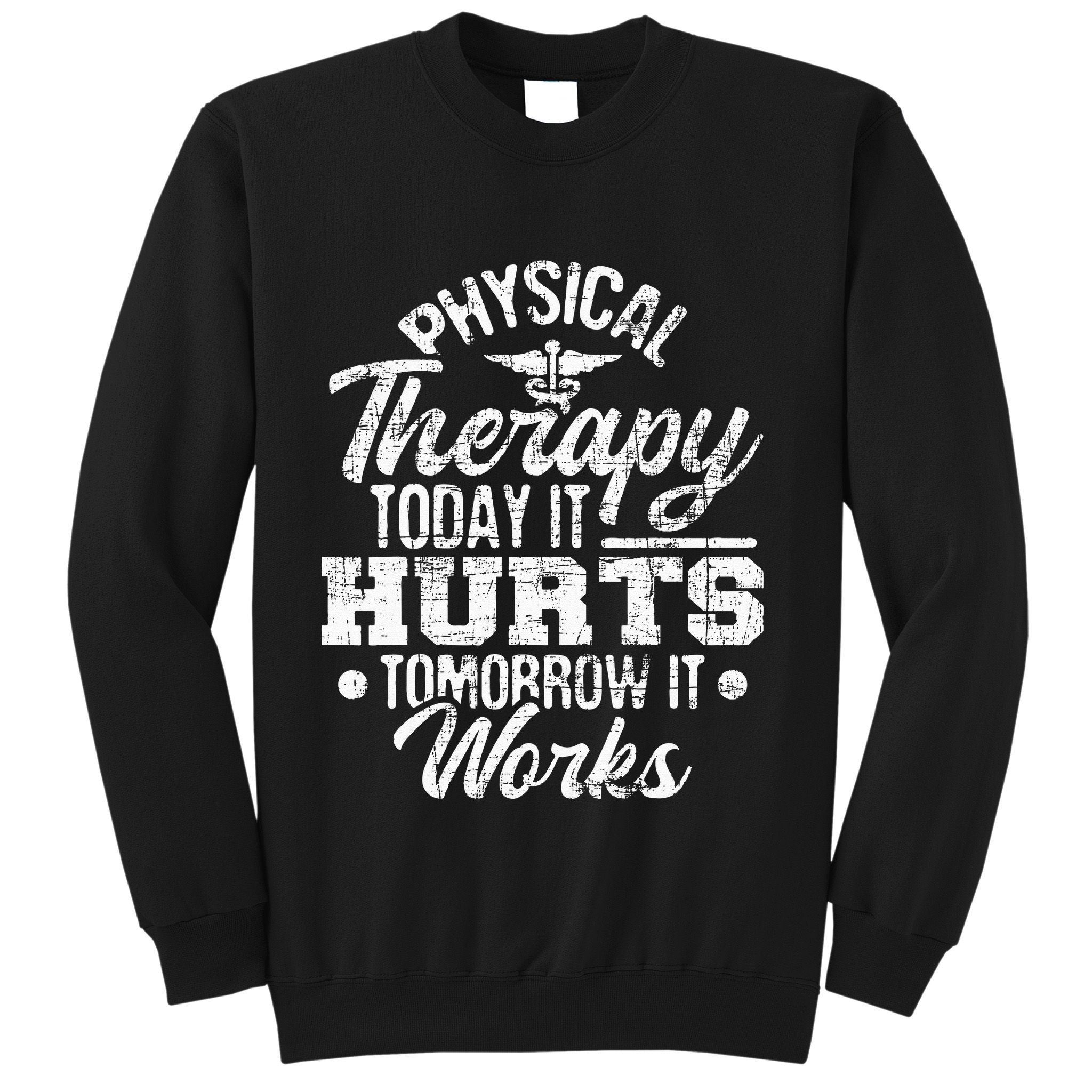 Today It Hurts Tomorrow It Works DPT Physical Therapist PT Sweatshirt