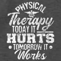 Today It Hurts Tomorrow It Works DPT Physical Therapist PT Vector Backpack