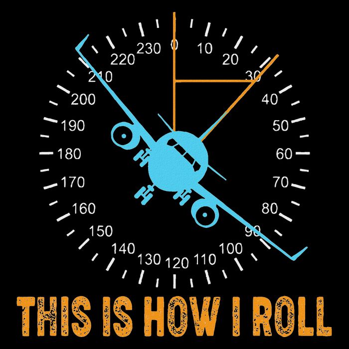 This Is How I Roll Airplane Pilo Aviation Full-Length Apron With Pockets