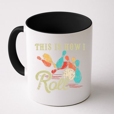 This Is How I Roll Retro Bowling Lover Funny Bowler Gifts Mug