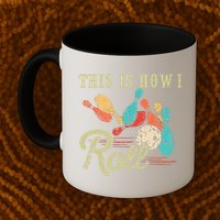 This Is How I Roll Retro Bowling Lover Funny Bowler Gifts Mug
