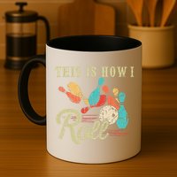 This Is How I Roll Retro Bowling Lover Funny Bowler Gifts Mug