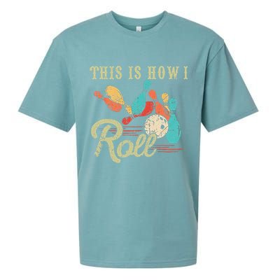 This Is How I Roll Retro Bowling Lover Funny Bowler Gifts Sueded Cloud Jersey T-Shirt