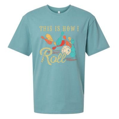 This Is How I Roll Retro Bowling Lover Funny Bowler Gifts Sueded Cloud Jersey T-Shirt