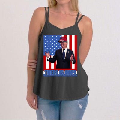 There Is Hope Joe Biden Wearing Trump Hat Women's Strappy Tank