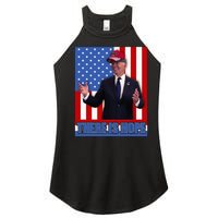 There Is Hope Joe Biden Wearing Trump Hat Women's Perfect Tri Rocker Tank