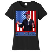 There Is Hope Joe Biden Wearing Trump Hat Women's T-Shirt