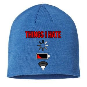 Things I Hate Computer It Tech Software Programmer Graphic Gift Sustainable Beanie