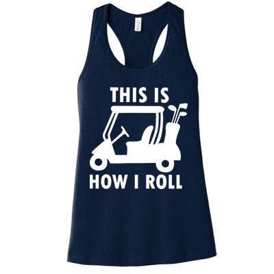 This Is How I Roll Funny Humor Golf Vintage Womens Tank Top