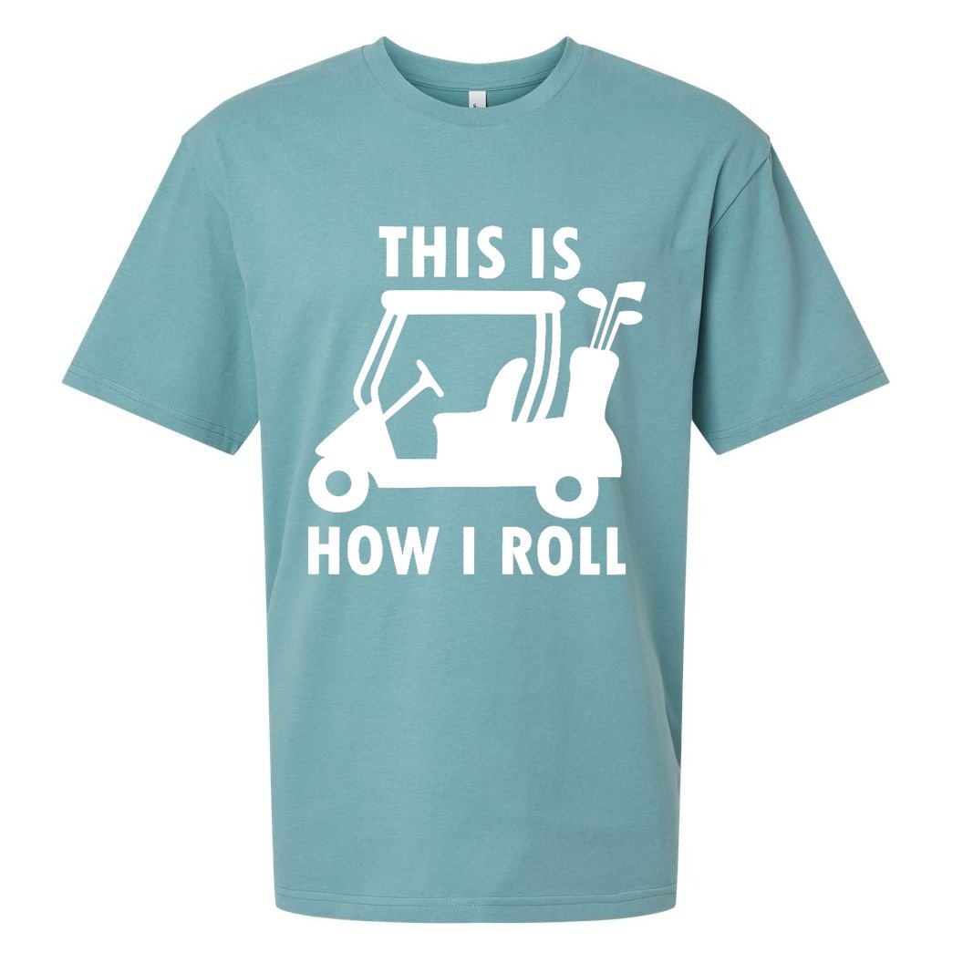This Is How I Roll Funny Humor Golf Vintage Sueded Cloud Jersey T-Shirt