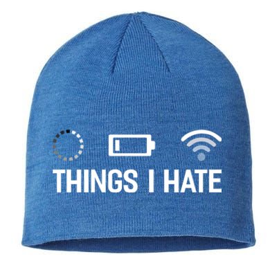 Things I Hate Computer Scientist Nerd Programmer Geek Funny Meaningful Gift Sustainable Beanie