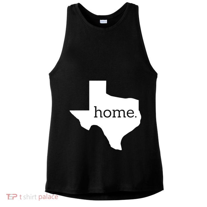 Texas Is Home. Ladies PosiCharge Tri-Blend Wicking Tank