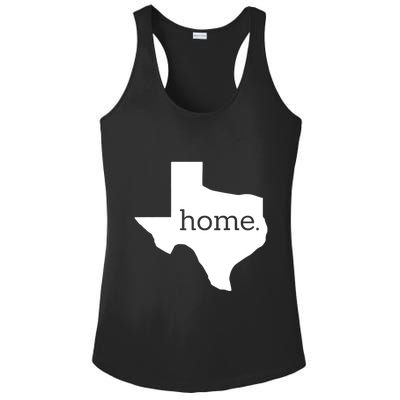 Texas Is Home. Ladies PosiCharge Competitor Racerback Tank