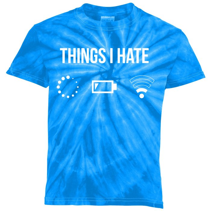 Things I Hate Funny Programmer Gift Kids Tie-Dye T-Shirt