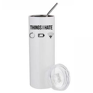 Things I Hate Funny Programmer Gift Stainless Steel Tumbler