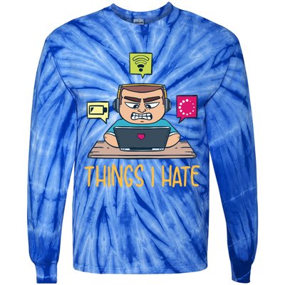 Things I Hate For Computer Programmer Gift Tie-Dye Long Sleeve Shirt