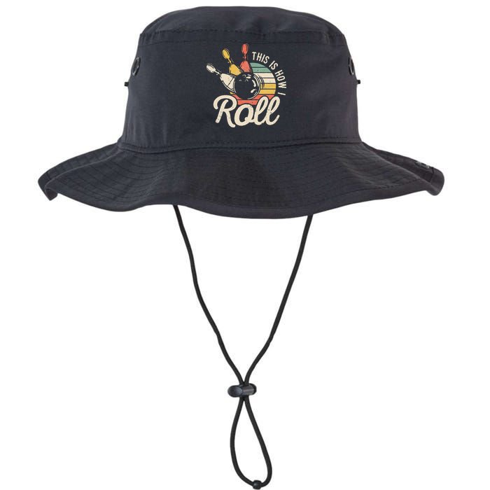This Is How I Roll Retro Bowling Bowler Funny Gift Cap Sleeve Bucket Hat