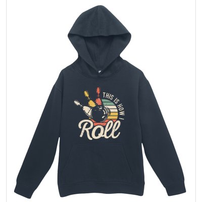 This Is How I Roll Retro Bowling Bowler Funny Gift Cap Sleeve Urban Pullover Hoodie