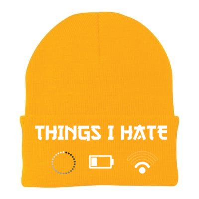 Things I Hate For Trendsetter Gamers Gift Knit Cap Winter Beanie