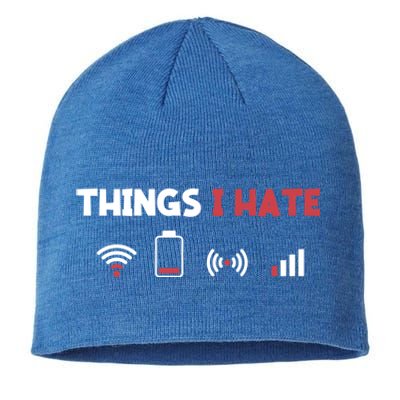 Things I Hate Information Technology Computer Whisperer Gift Sustainable Beanie