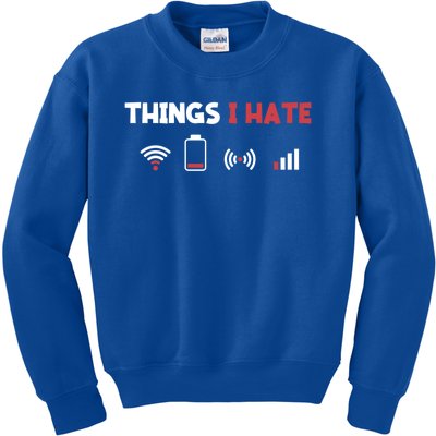 Things I Hate Information Technology Computer Whisperer Gift Kids Sweatshirt