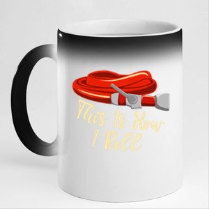 This Is How I Rolled Retired Firefighter Firefighting Funny Gift 11oz Black Color Changing Mug