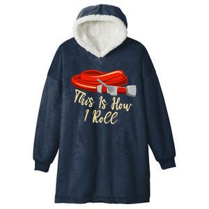 This Is How I Rolled Retired Firefighter Firefighting Funny Gift Hooded Wearable Blanket