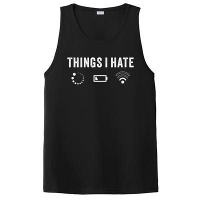 Things I Hate Funny Computer Programmer Gamer Nerd Gift PosiCharge Competitor Tank