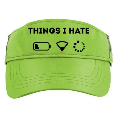 Things I Hate Funny Programmer And Gamer Great Gift Adult Drive Performance Visor