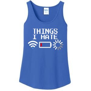 Things I Hate Funny Programmer Gamer Computer Geek Gift Ladies Essential Tank