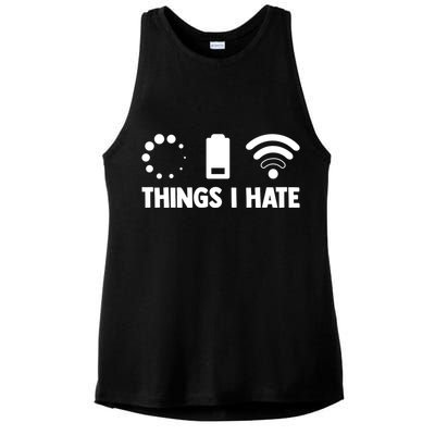 Things I Hate Programmer Coder Coding Developer Software Gift Ladies PosiCharge Tri-Blend Wicking Tank