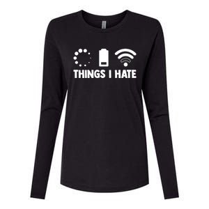 Things I Hate Programmer Coder Coding Developer Software Gift Womens Cotton Relaxed Long Sleeve T-Shirt