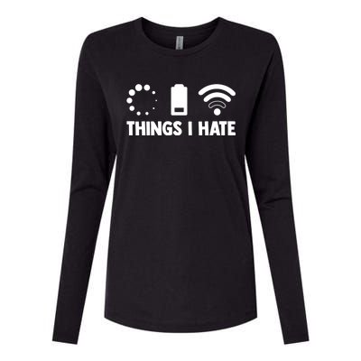 Things I Hate Programmer Coder Coding Developer Software Gift Womens Cotton Relaxed Long Sleeve T-Shirt