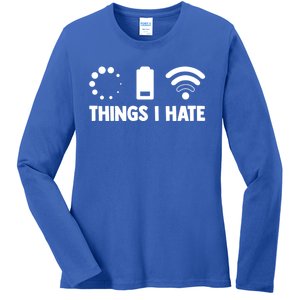 Things I Hate Programmer Coder Coding Developer Software Gift Ladies Long Sleeve Shirt