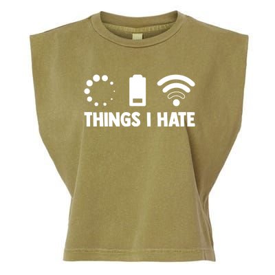 Things I Hate Programmer Coder Coding Developer Software Gift Garment-Dyed Women's Muscle Tee