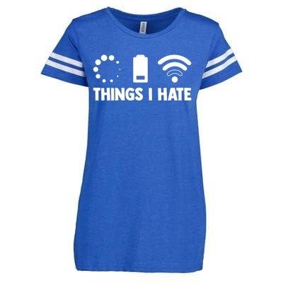 Things I Hate Programmer Coder Coding Developer Software Gift Enza Ladies Jersey Football T-Shirt