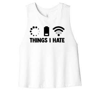 Things I Hate Programmer Coder Coding Developer Software Gift Women's Racerback Cropped Tank