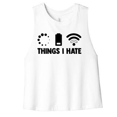 Things I Hate Programmer Coder Coding Developer Software Gift Women's Racerback Cropped Tank