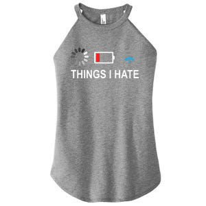 Things I Hate Funny Programmer Gamer Computer Nerd Streaming Meaningful Gift Women's Perfect Tri Rocker Tank