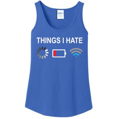 Things I Hate Funny Programmer Gamer Computer Nerd Streaming Funny Gift Ladies Essential Tank