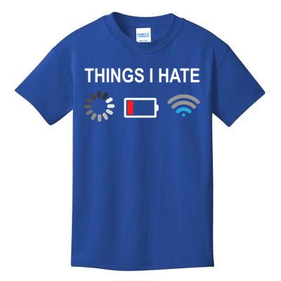 Things I Hate Funny Programmer Gamer Computer Nerd Streaming Funny Gift Kids T-Shirt