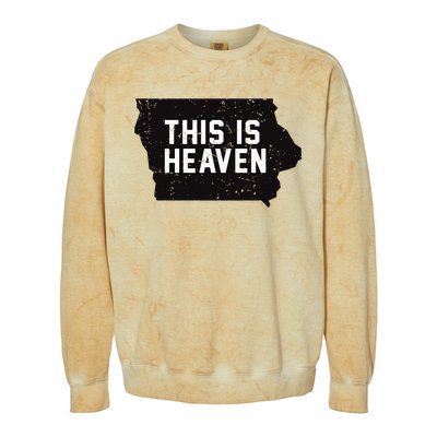 This is Heaven Iowa State Field Baseball Inspired Colorblast Crewneck Sweatshirt