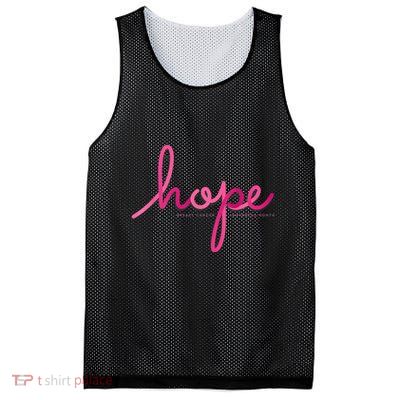 There is Hope for Breast Cancer Awareness Month Mesh Reversible Basketball Jersey Tank