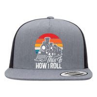 This Is How I Roll Train Lover Flat Bill Trucker Hat