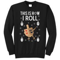 This Is How I Roll Happy Hanukkah Shirt Dab Dreidel Chanukah Gift Sweatshirt